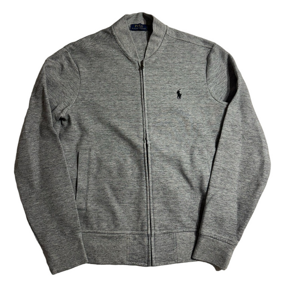 Polo Ralph Lauren Light Gray Zip-Up Performance Sweatshirt Sweater Top Small - Picture 1 of 9